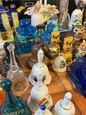 Mixed of Vintage Decorative Collectible Bells -Ducks, Figurines, Dolls & More.